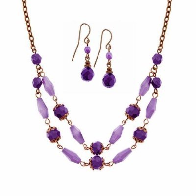 Midnight Blues Necklace Earrings Box Set